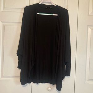 Zenana Black Bat-Wing Sleeve Cardigan Size 1X